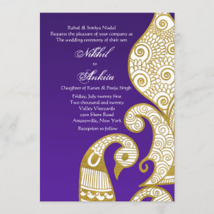 The Swan Golden Invitation