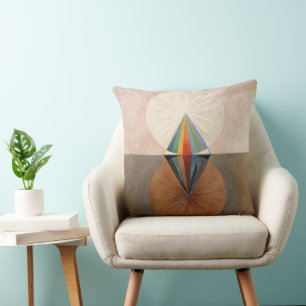 The Swan, Group IX, No.12 by Hilma af Klint Cushion