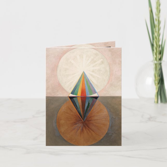 The Swan, Group IX, No.12 by Hilma af Klint Thank You Card (Front)