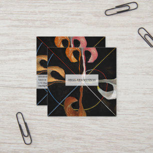 The Swan, Group IX, No.7 by Hilma af Klint Square Business Card