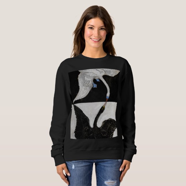 The Swan, No.1 by Hilma af Klint Sweatshirt (Front Full)