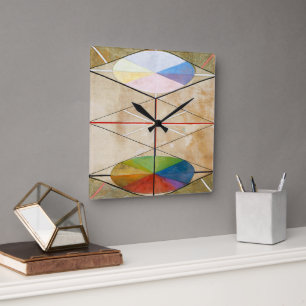 The Swan No. 23 Hilma af Klint Square Wall Clock