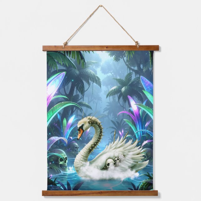 The Swan of Forgotten Waters.  Hanging Tapestry (Front)