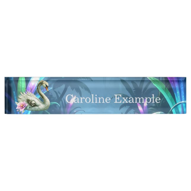 The Swan of Forgotten Waters.  Nameplate (Front)