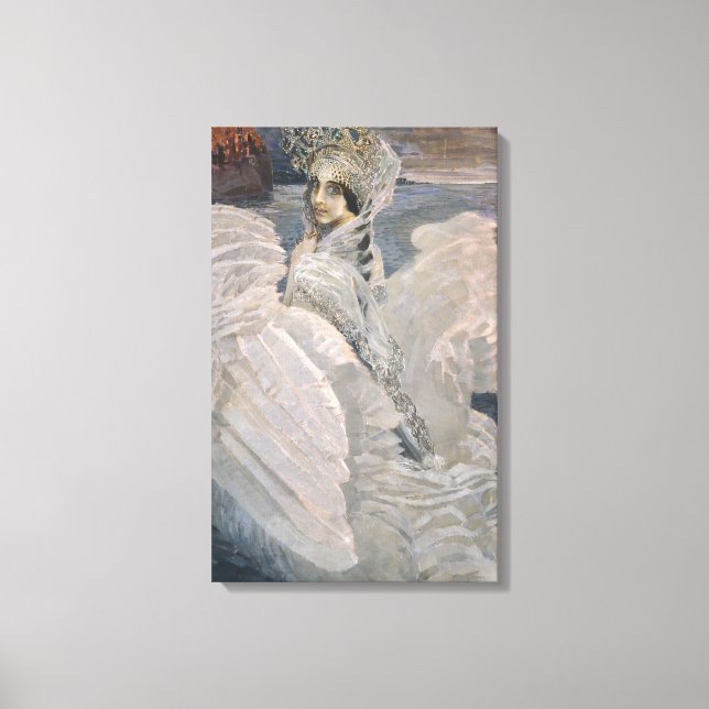 The Swan Princess (by Mikhail Vrubel) Canvas Print (Front)