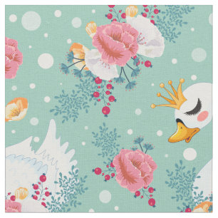 The Swan Princess Pattern Fabric