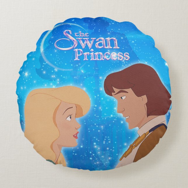 The Swan Princess Pillow - Odette & Derek (Front)