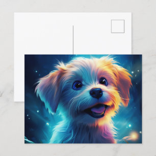The Sweet and Cuddly Pup Postcard