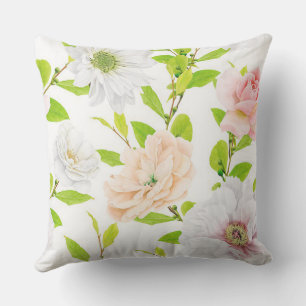 The Sweet Scent of Flowers Outdoor Throw Pillow