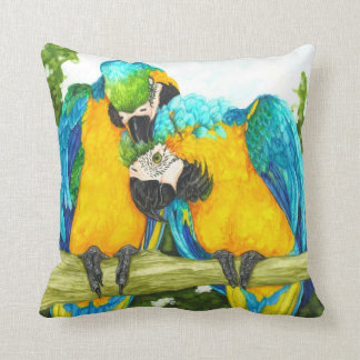 The Sweet Sot - Blue and Gold Macaws Cushion