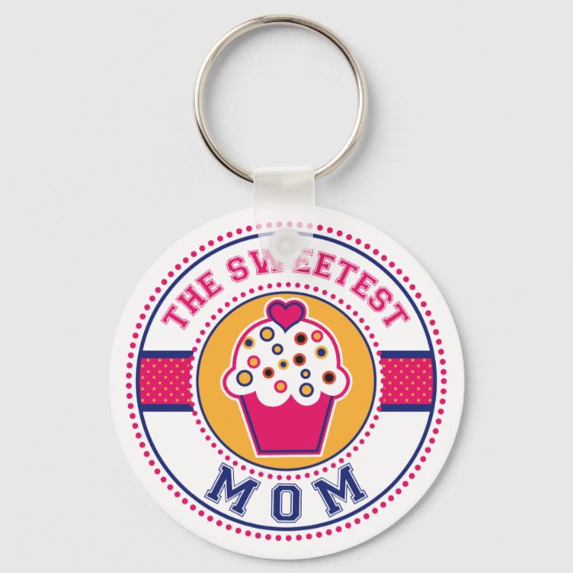 The Sweetest Mum Keychain (Front)