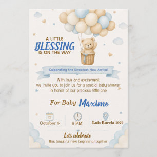 The Sweetest New Beginning Baby Shower Invitation