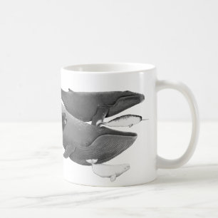 The Swim Of Whales Illustration Art Coffee Mug