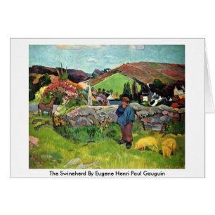 The Swineherd By Eugene Henri Paul Gauguin