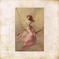 "The Swing" by Edouard Bisson Pre-Raphaelite