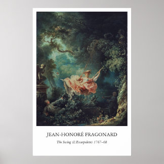 The Swing by Fragonard – Rococo Art Poster