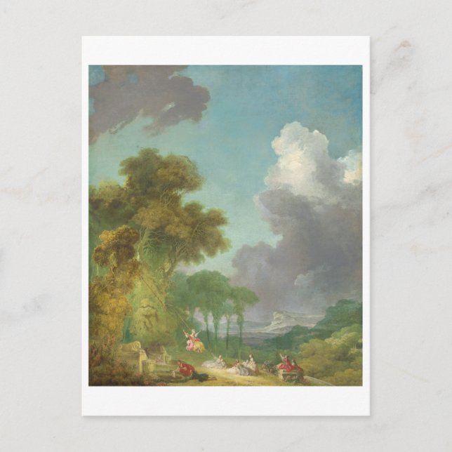 The Swing by Jean-Honore Fragonard Postcard (Front)