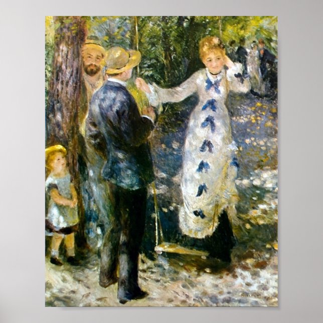 The Swing by Pierre-Auguste Renoir Poster (Front)