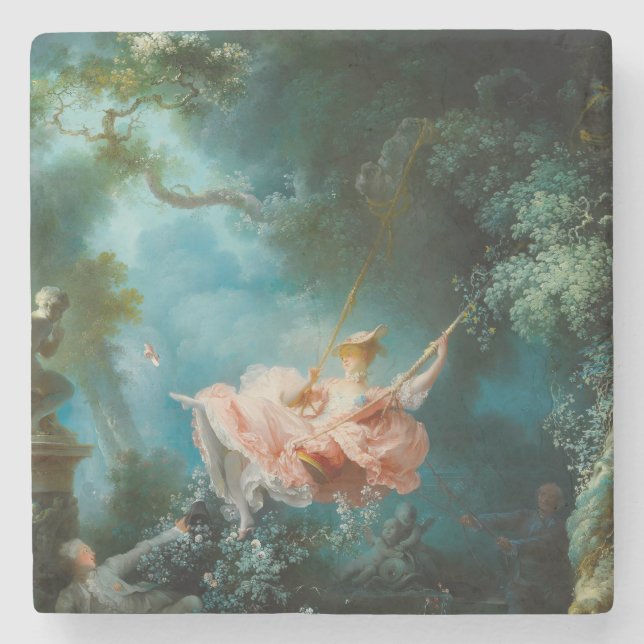 The Swing Fragonard Stone Coaster (Front)