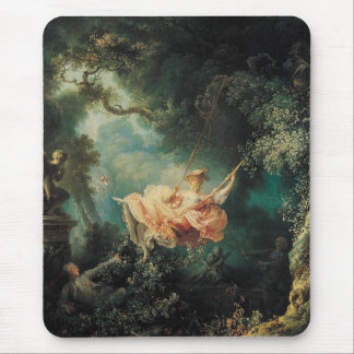 THE SWING  green pink Mouse Pad