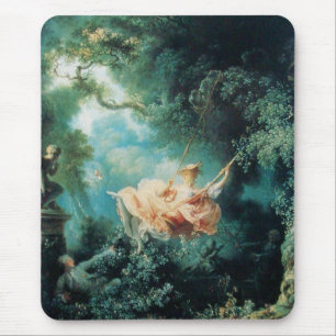 THE SWING  green pink yellow Mouse Pad