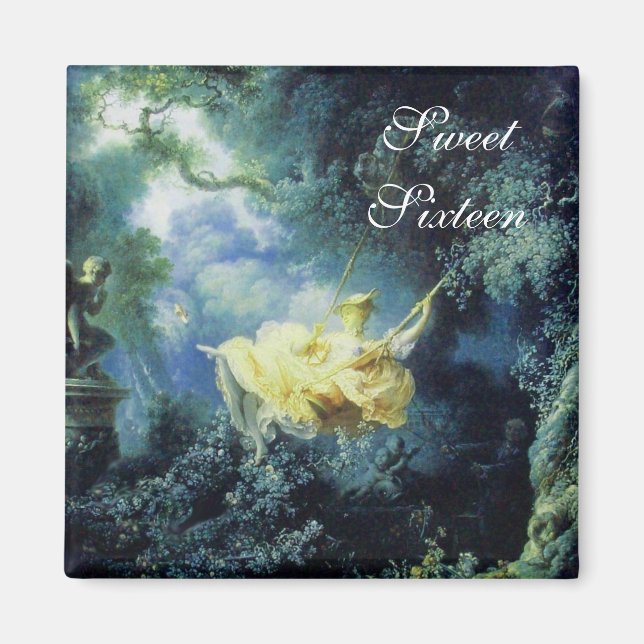 THE SWING ,SWEET SIXTEEN PARTY green blue yellow Magnet (Front)