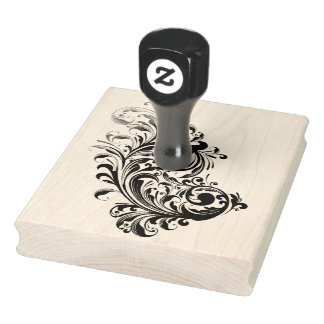 The Swirl Rubber Stamp 4X5