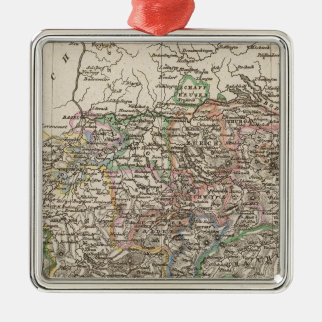 the Switzerland Metal Tree Decoration (Front)