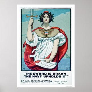 The Sword is Drawn - The Navy Upholds It (US02303) Poster