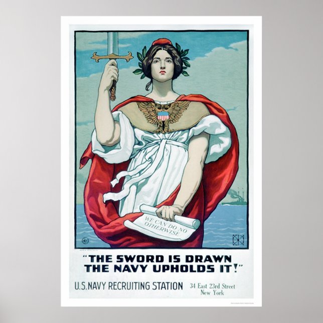 The Sword is Drawn - The Navy Upholds It (US02303) Poster (Front)