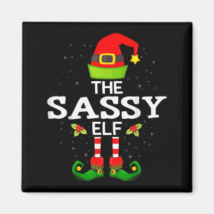 The Sy Elf Christmas Family Matching Pajama  Magnet