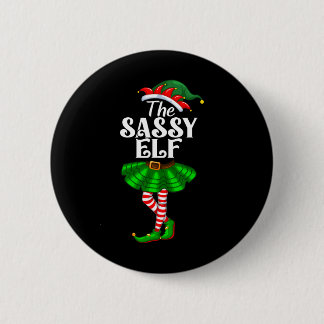 The Sy Elf Xmas Funny Christmas Matching Family Pa 6 Cm Round Badge