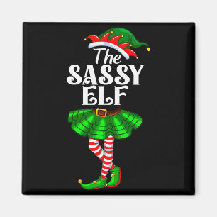The Sy Elf Xmas Funny Christmas Matching Family Pa Magnet