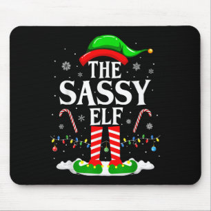 The Sy Elf Xmas Funny Matching Family Group Christ Mouse Pad