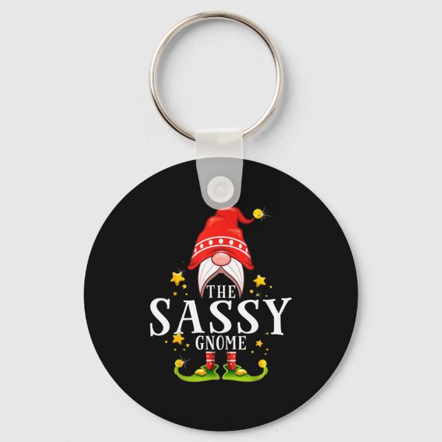 The Sy Gnome Christmas Matching  Key Ring (Front)