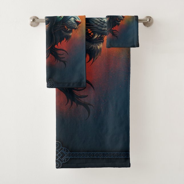 The symbiosis of strength and grace bath towel set (Insitu)