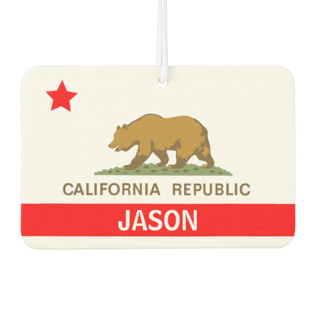 The Symbol of California Car Air Freshener (Front)