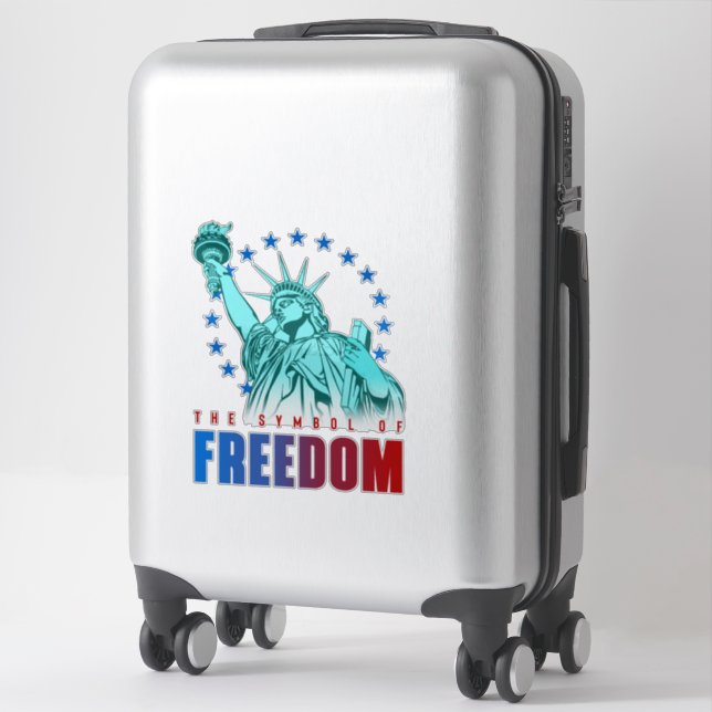 The Symbol of Freedom | 14"x14"- Glossy Tranparent (Suitcase)