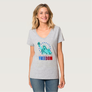 The Symbol of Freedom   Women's V-Neck T-Shirt