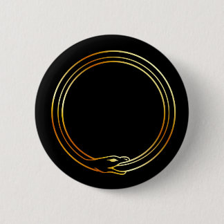 The symbol of Ouroboros snake 6 Cm Round Badge