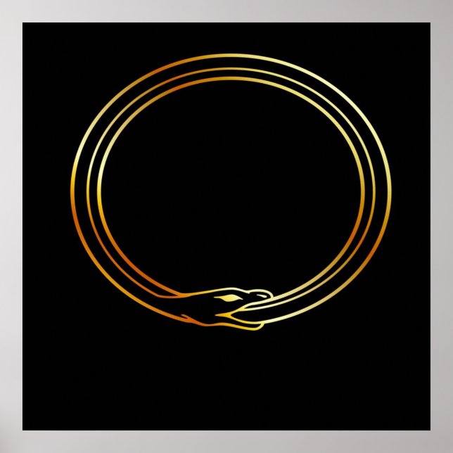 The symbol Ouroboros snake Poster (Front)