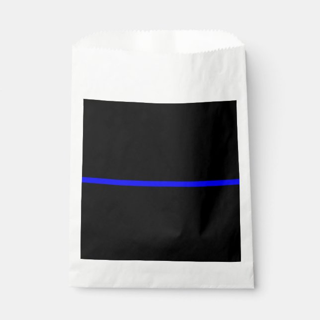 The Symbolic Thin Blue Line Concept Favour Bags (Front)