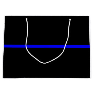 The Symbolic Thin Blue Line Concept Large Gift Bag