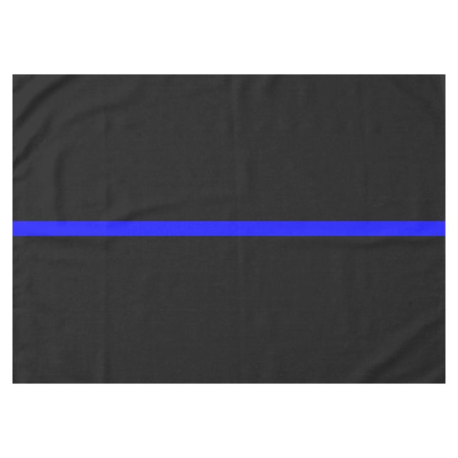 The Symbolic Thin Blue Line Concept Tablecloth (Front (Horizontal))