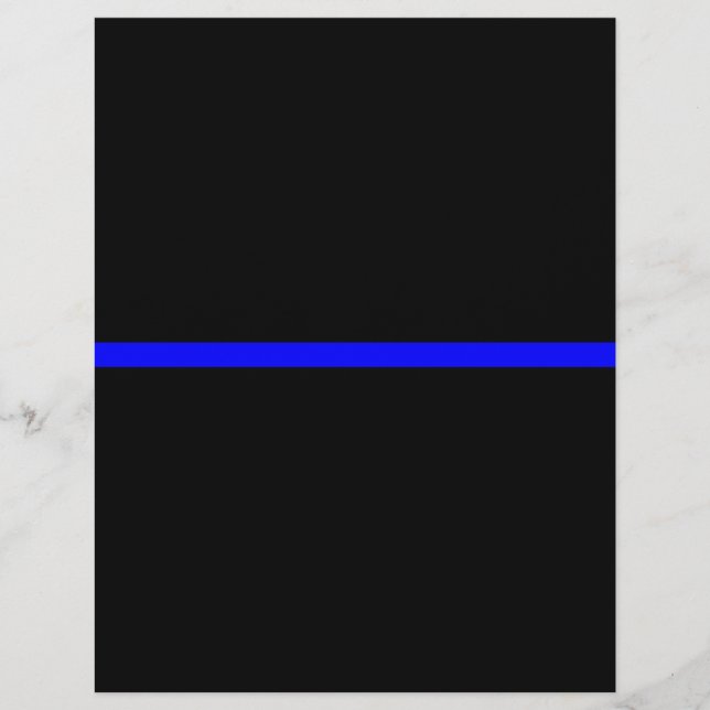 The Symbolic Thin Blue Line Decor (Front)