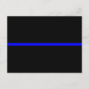 The Symbolic Thin Blue Line Decor Postcard