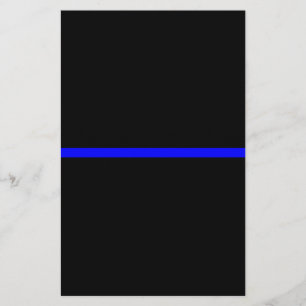 The Symbolic Thin Blue Line Decor Stationery