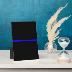 The Symbolic Thin Blue Line Graphic Plaque