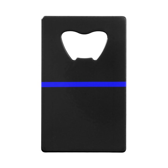 The Symbolic Thin Blue Line Horizontal Black (Front)