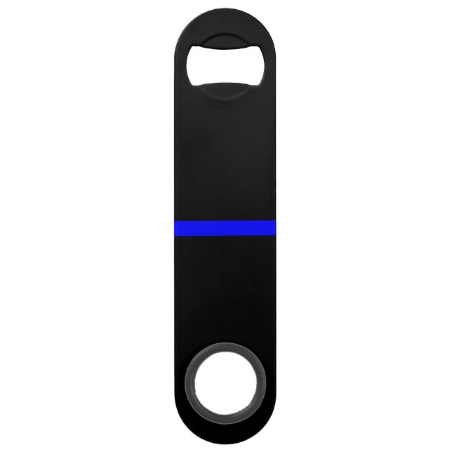 The Symbolic Thin Blue Line Horizontal Black (Front)